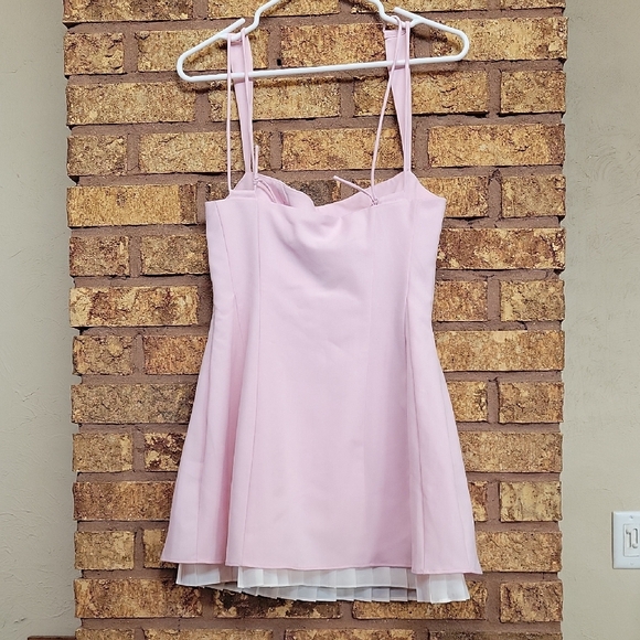 Oh Polly Blush Pink Mini Dress Size 4 New with Tags - Picture 9 of 10